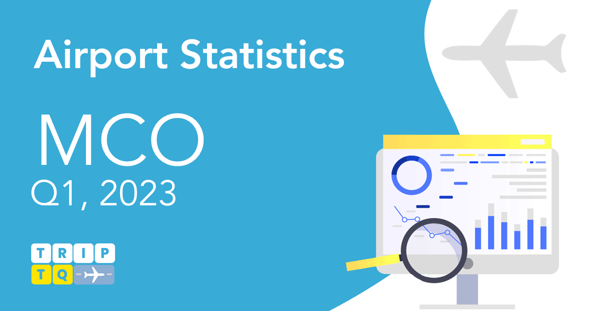 Orlando Airport (MCO) Passenger and Flight Statistics Q1, 2023